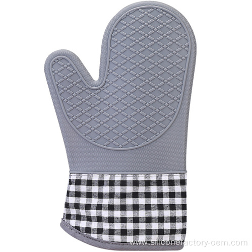 Custom Kitchen Cooking Printed Silicone Oven Gloves